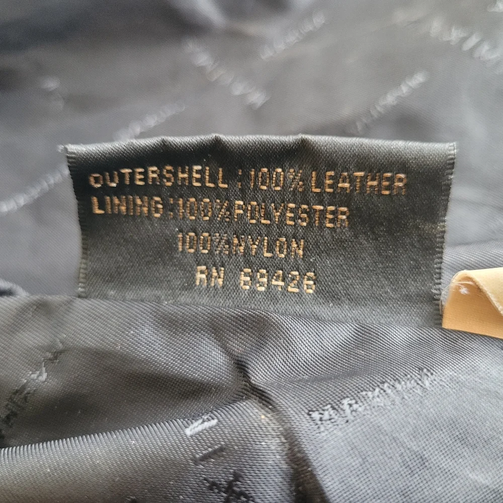 Wilsons Leather Maxima Vintage 100% Leather Jacket Black Womens Large 90s